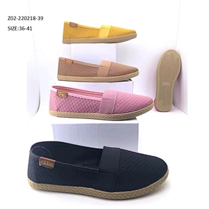Factory price outdoor ladies canvas shoes women loafers walking casual shoes