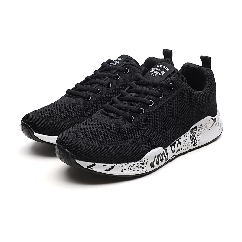 New Style Fashion Outdoor Walking Sneaker knitted Men Casual Sports Shoes