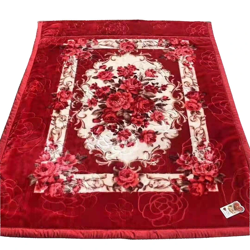 New 1.9kg double thickened super soft stock Raschel blanket Gift double sided blanket