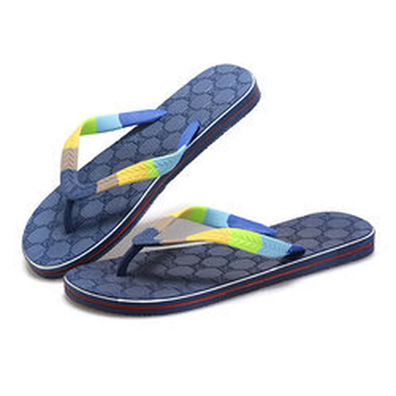 Good Quality Beach Men Slippers PVC Outsole Flip Flops