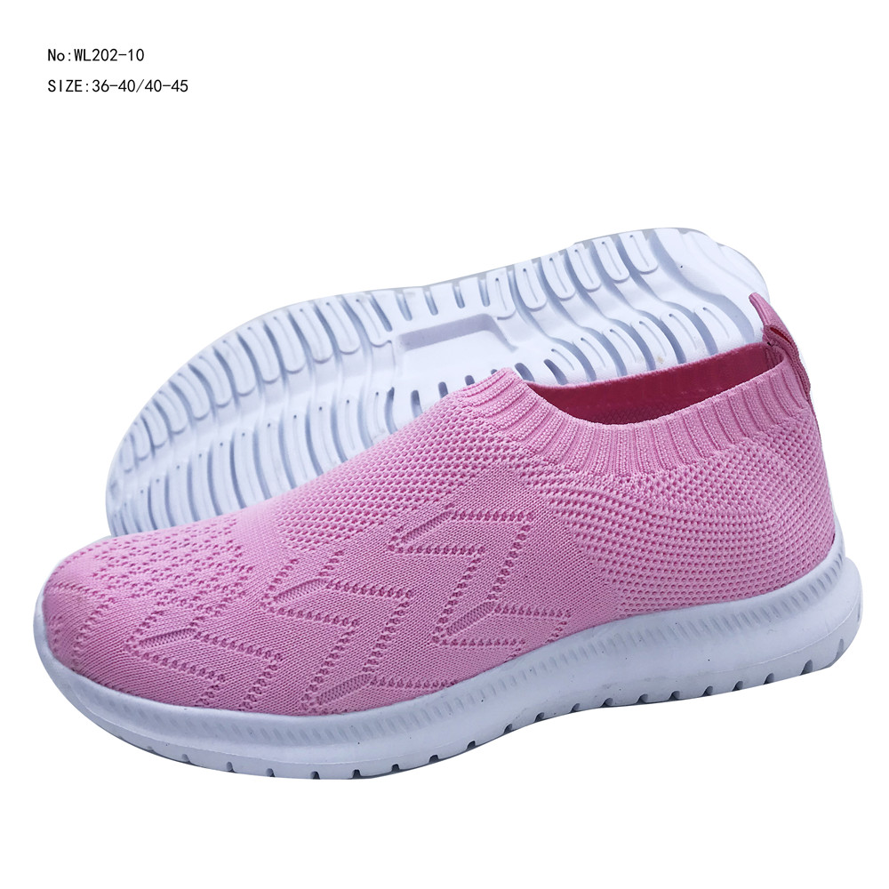 Custom Mesh Female Casual Socks Shoe Slip on Walking Style Sport Sneaker Running Women Shoe