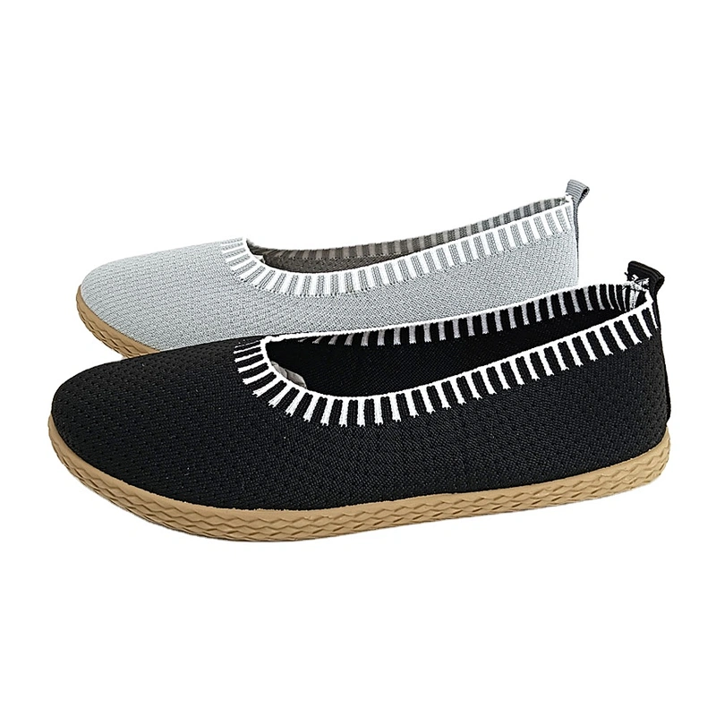 Factory sale Custom injection ladies loafers walking shoes Women flat Casual Shoes