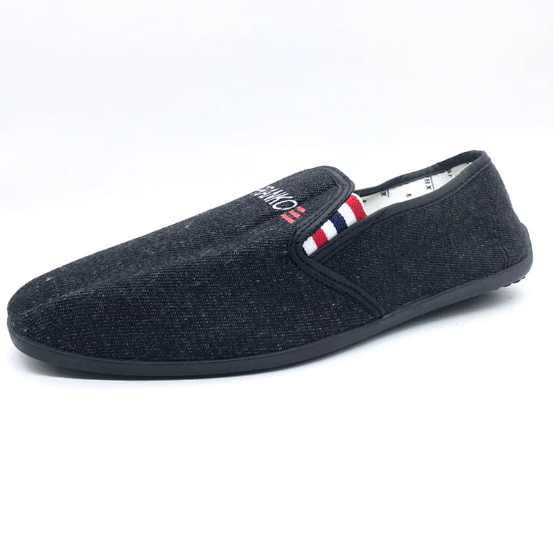 Factory cheap Factory Price Custom Injection Men Slip on Flat casual Canvas Shoes
