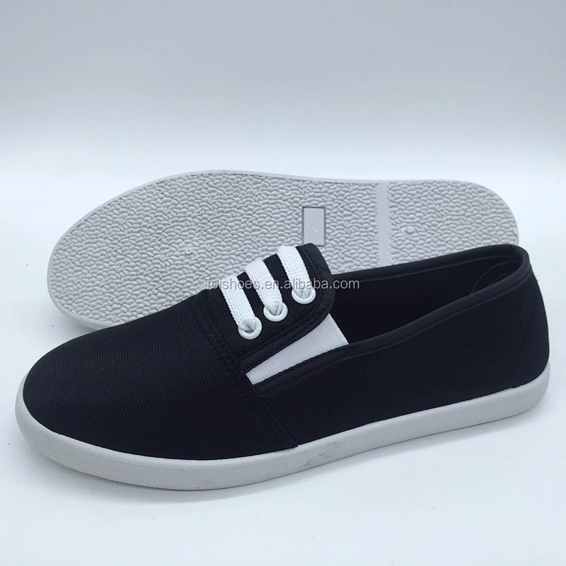 Cheap shoes custom   injection pvc women casual shoes canvas shoes