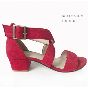 Factory OEM New design Women's sandals thick platform medium heel shoes chunky heels sandals custom shoes