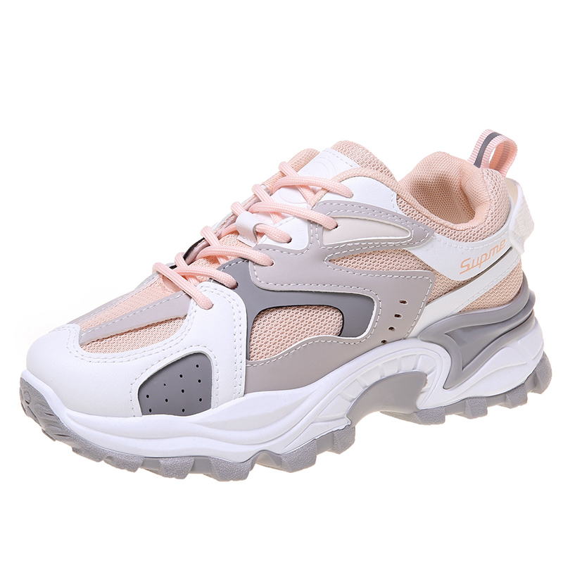 Women Chunky Athletic Sneakers Lace Up Casual Walking Shoes