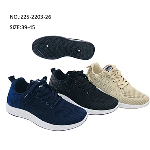 Fashion Custom Injection Men Fly knit Travel Tennis Running Sports Casual Sneaker Shoes