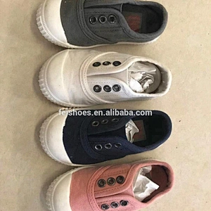 Wholesale Kids Canvas Slip on Shoes Boys Fashion Casual for Kids Shoes Children White Sneakers