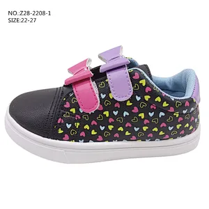 New injection Magic Tape Kids flat Sneakers Children Casual School Board Shoes