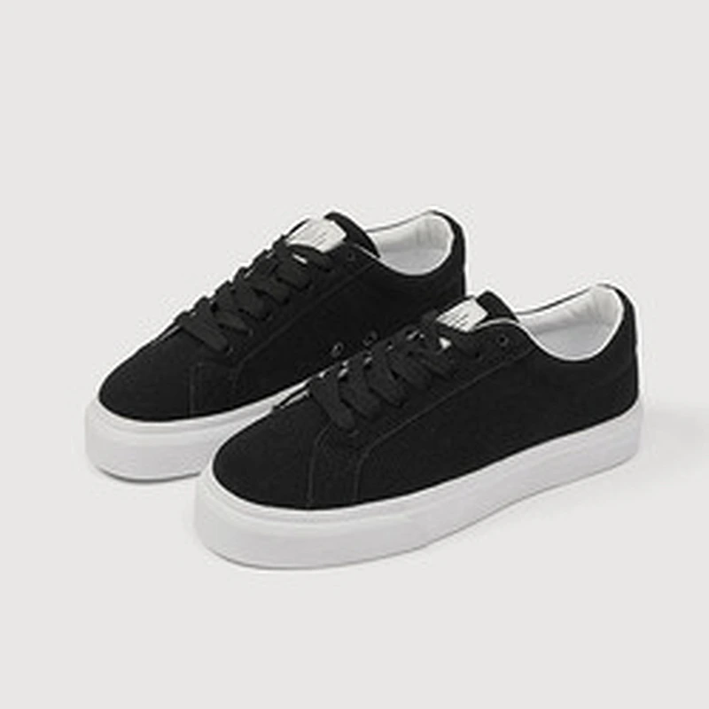 New vintage style women fashion casual sneakers shoes flat low top couple skateboard shoes