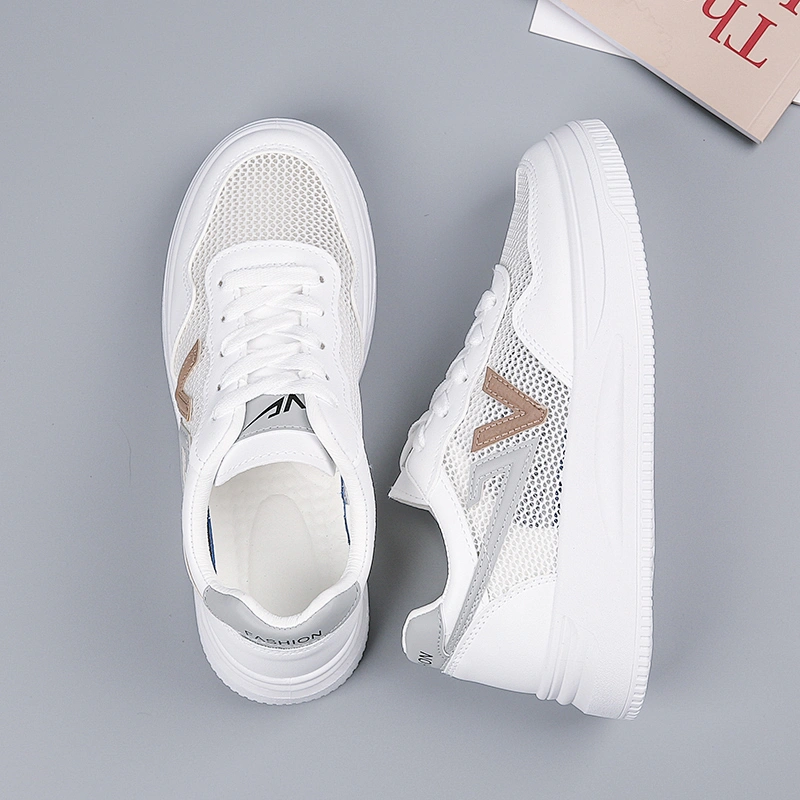 Women white shoes outdoor sport shoes Sneaker casual shoes stock
