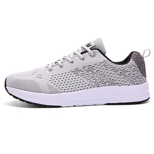 High Quality wholesale Men Fashion Sports Sneakers fly knitted  walking casual running shoes
