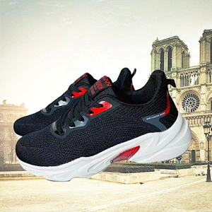 Breathable Custom Men Casual Shoes Fly Weave Outdoor Athletic Sports Running Shoes