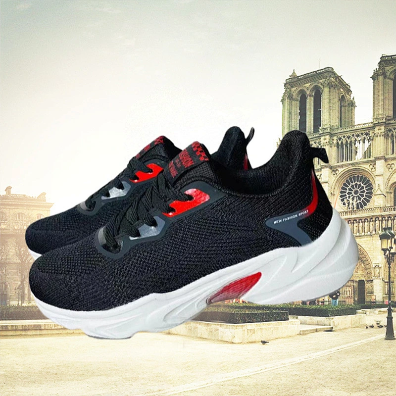 Breathable Custom Men Casual Shoes Fly Weave Outdoor Athletic Sports Running Shoes