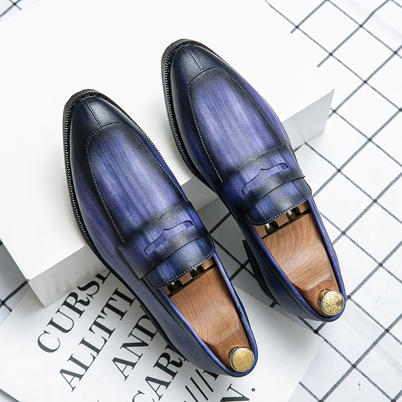 High Quality Luxury Brown Leather Men Dress Shoes For Men stock shoes