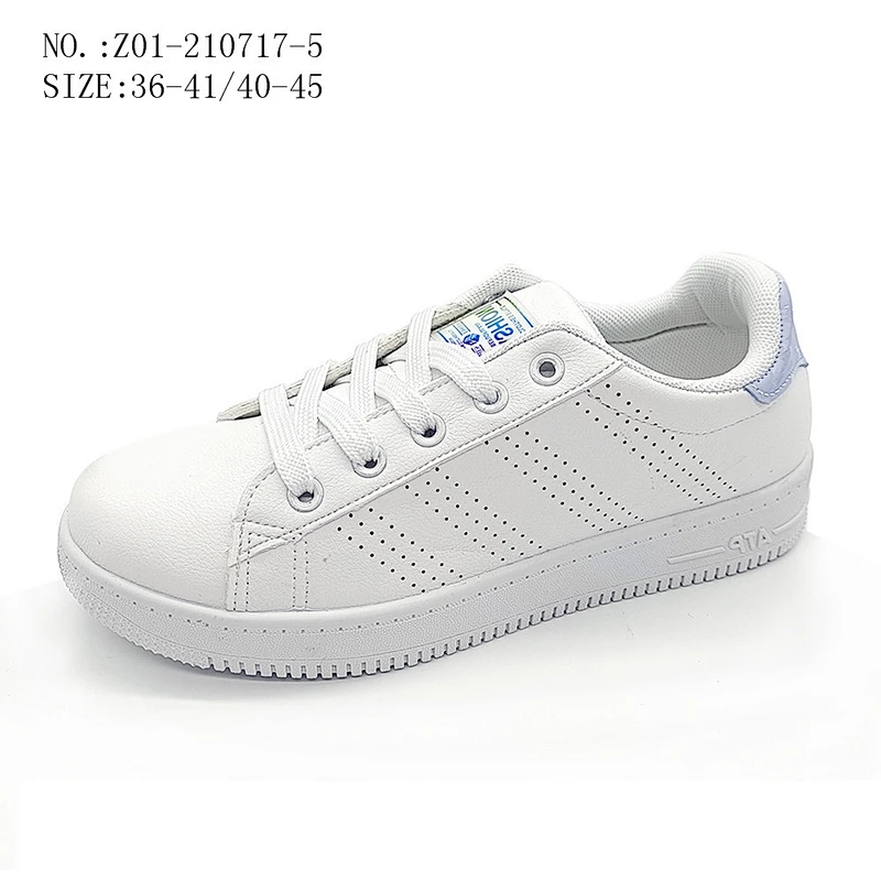 Ladies casual skateboard shoes white shoes injection cheap custom shoes