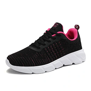 Customize High Quality Newest Women's Fly knit Sports Running Sneaker Shoes