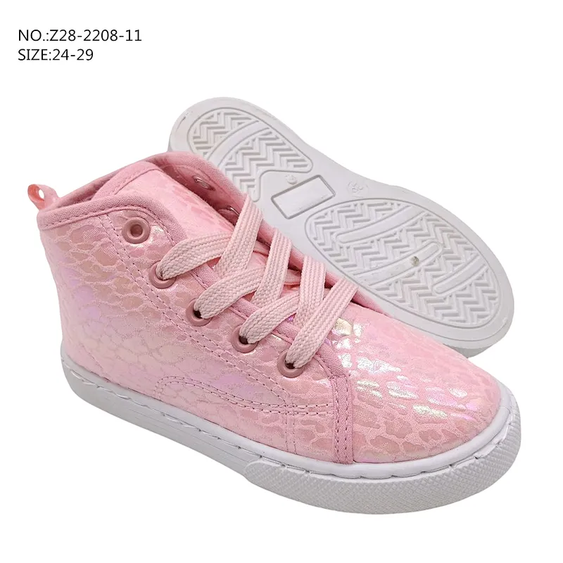 Good Quality Lace up Kids flat School Shoes Children Sports Casual Canvas Shoes
