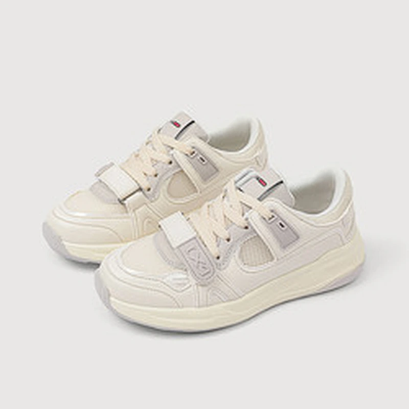 New college style sneaker women dad shoes retro buckle strap students casual running shoes