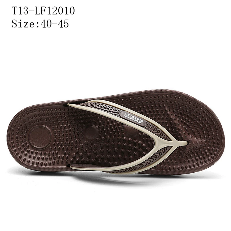 New Summer Men's PVC Flip-Flops Outdoor Massage Sole Sports Beach Slippers