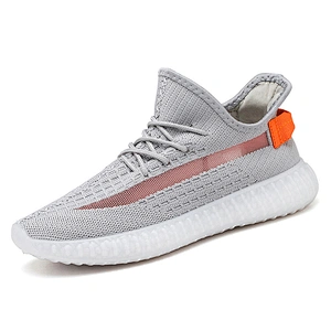 New Design Popular Men's Lace-up Casual Sport knitted Sneaker Shoes