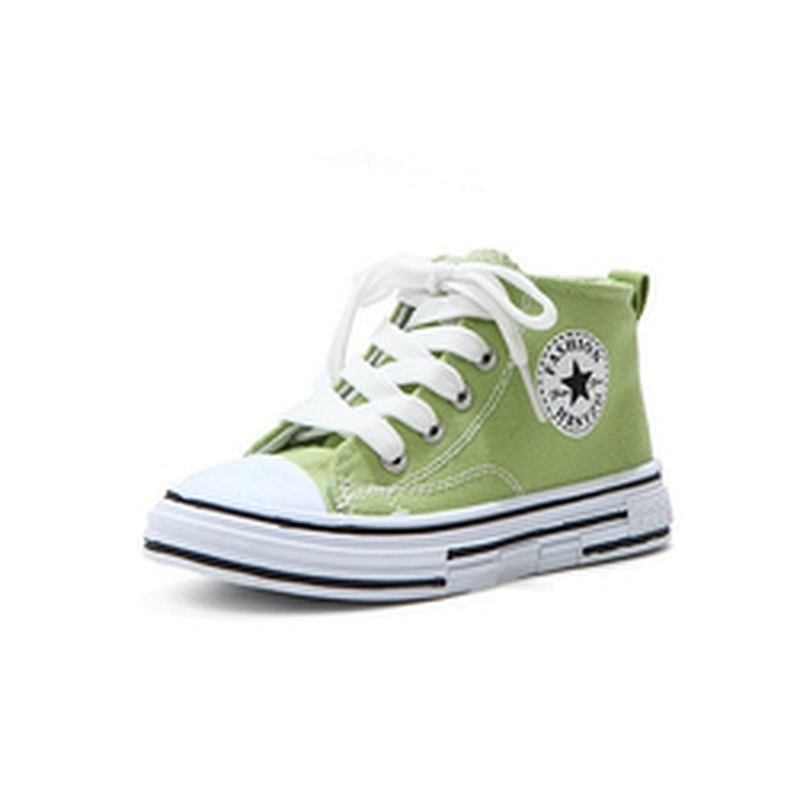 High cut cheap  childern casual Classical Children canvas shoes