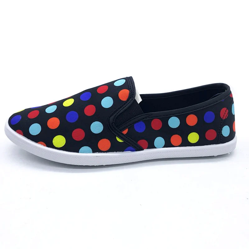 Good Quality Custom Women Injection Flat Casual Canvas Shoes