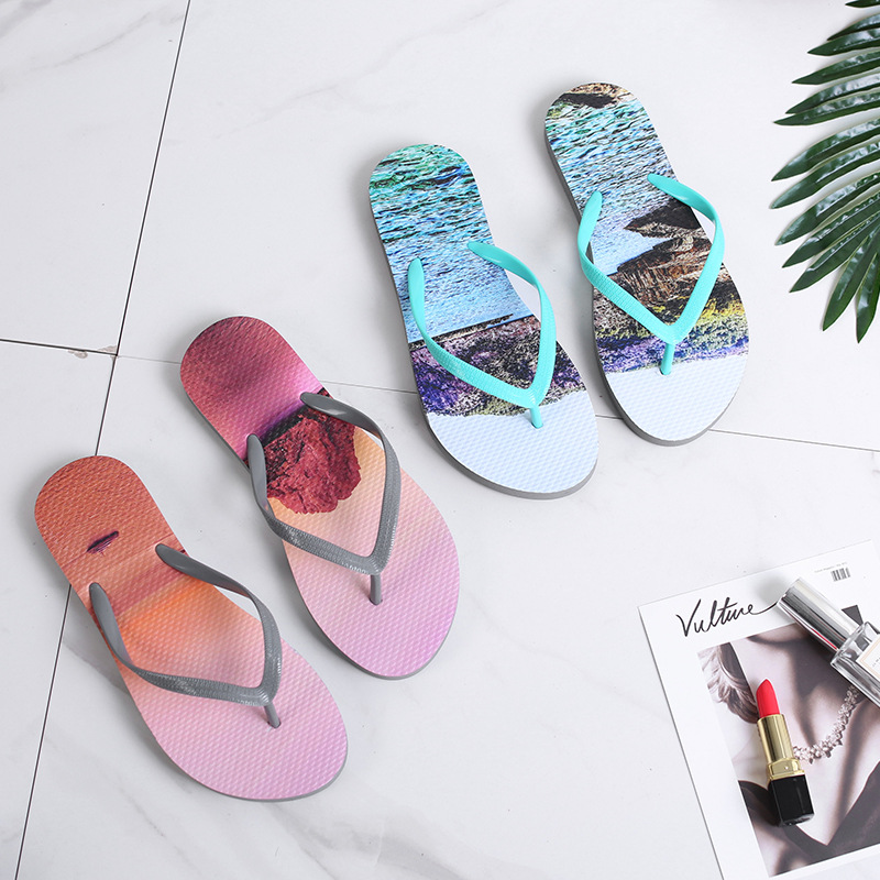 Casual Style Women Outdoor Beach Slippers Flip Flops for wholesale