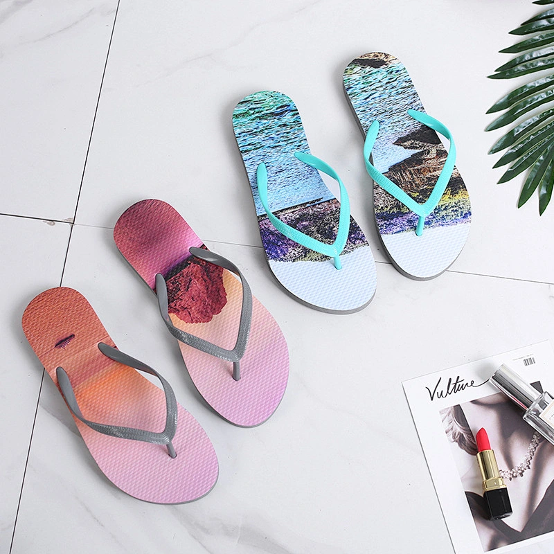 Casual Style Women Outdoor Beach Slippers Flip Flops for wholesale