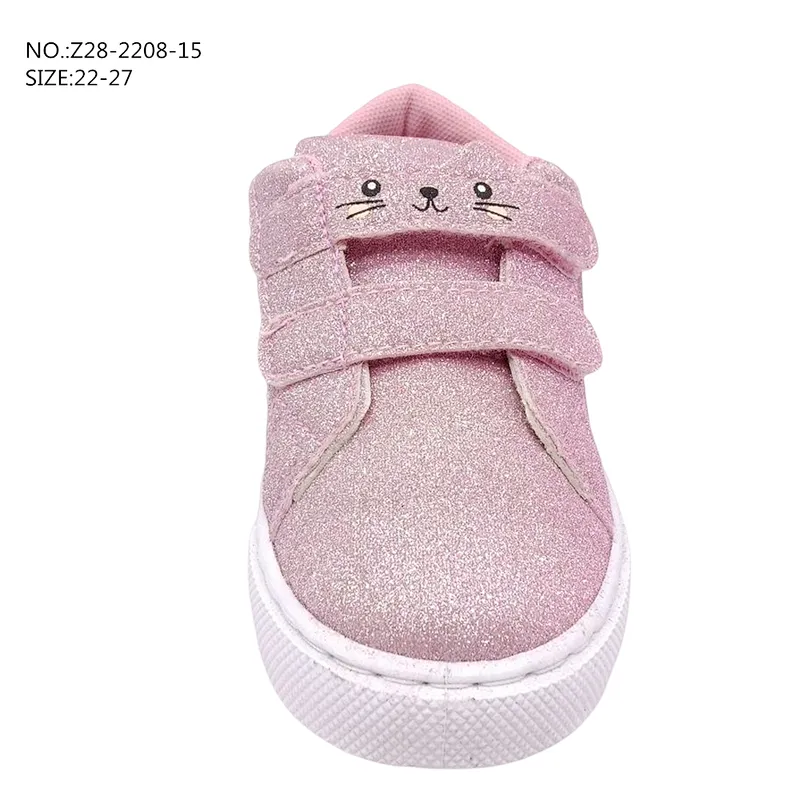 New Fashion Children custom Casual flat Shoes Magic Tape Sports School board Shoes
