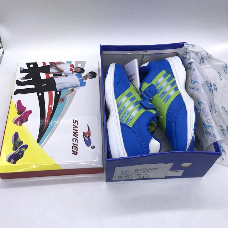 High quality mix color students shoes children sneaker sports shoes stock