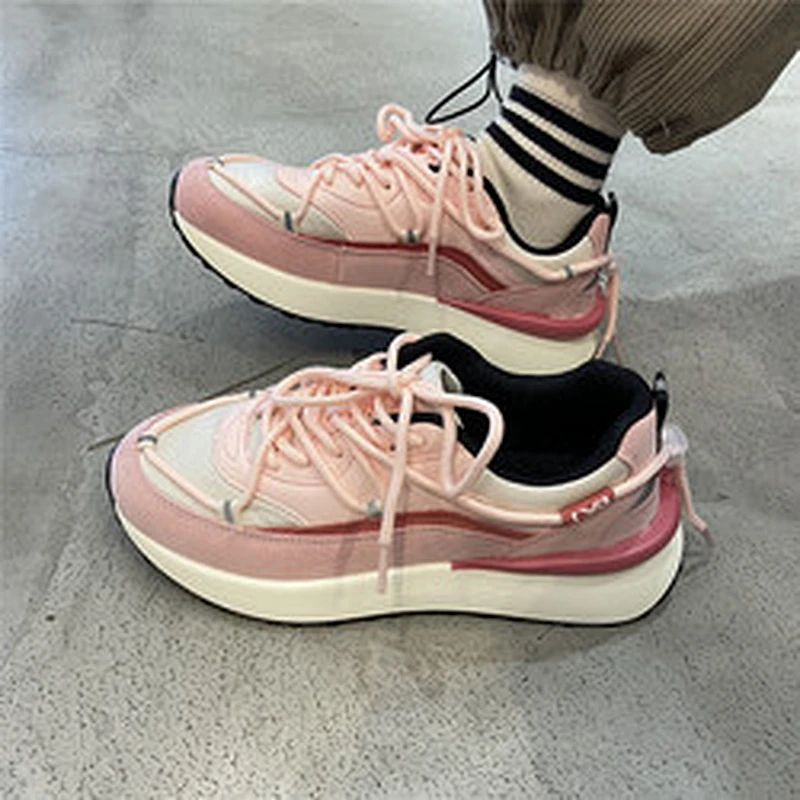 New versatile Korean version sneaker women's Dad shoes platform sports casual shoes
