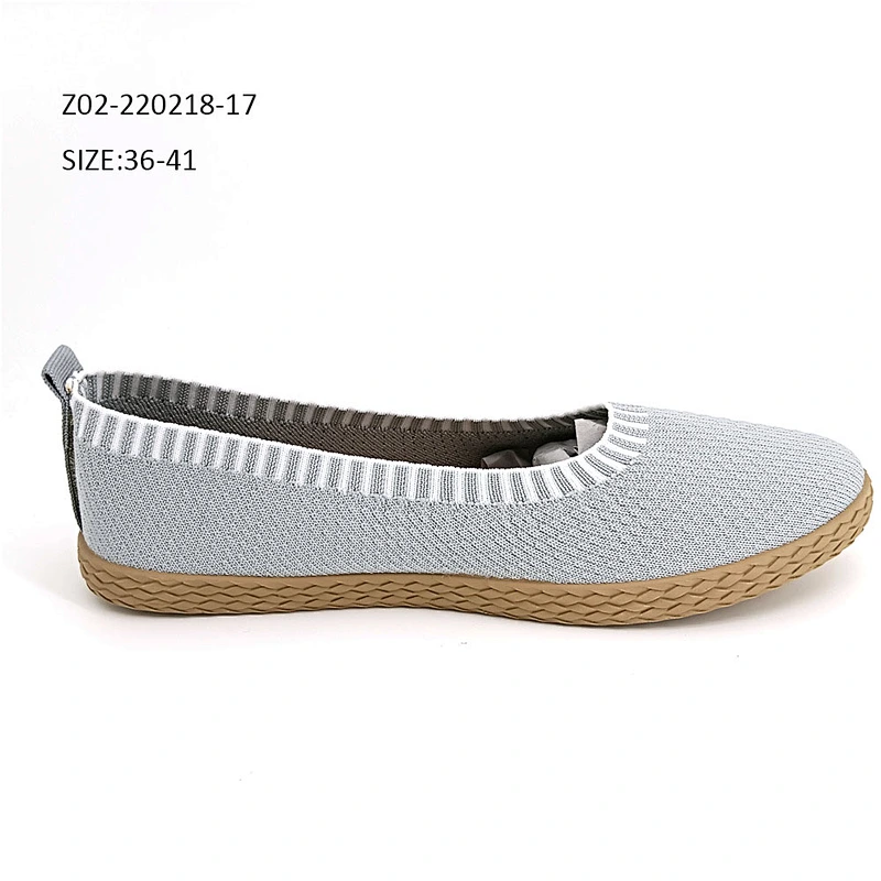 Factory sale Custom injection ladies loafers walking shoes Women flat Casual Shoes