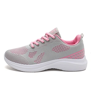 Hot sale lightweight Women Lace Up Sneakers gym Shoes lady walking casual sports running shoes