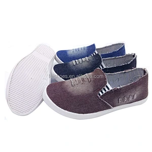 Factory OEM Fashion women flat casual shoes canvas shoes with jeans upper