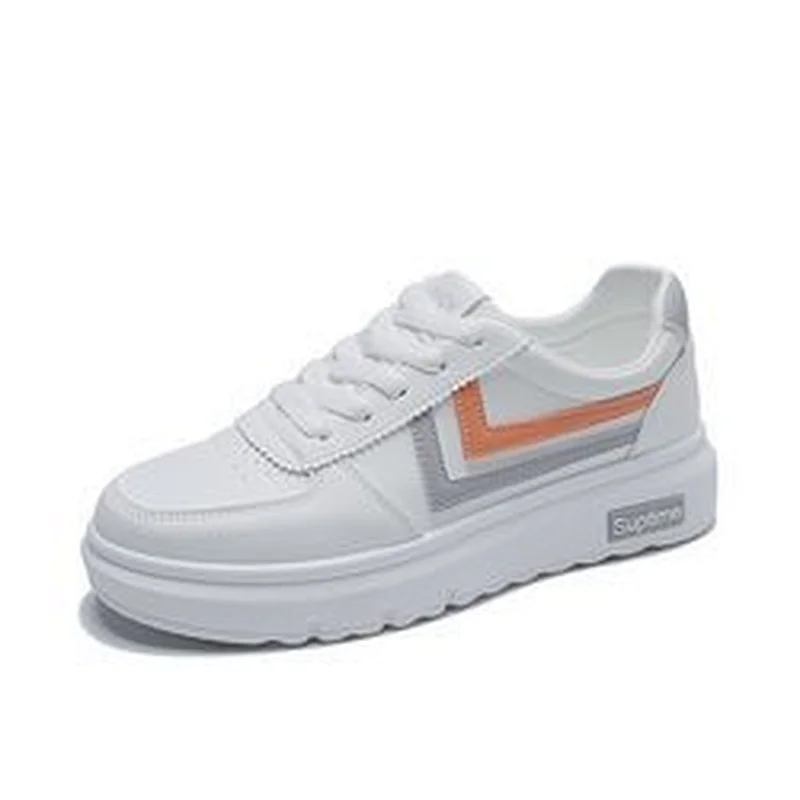 Fashion school Casual Women walking style shoes student white board shoes
