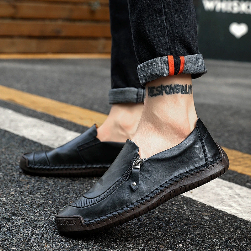 Work Casual Dress Shoes Men Genuine Leather Shoes
