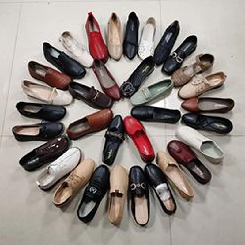 Mix style middle-aged women single shoes elderly shallow mouth flat shoes