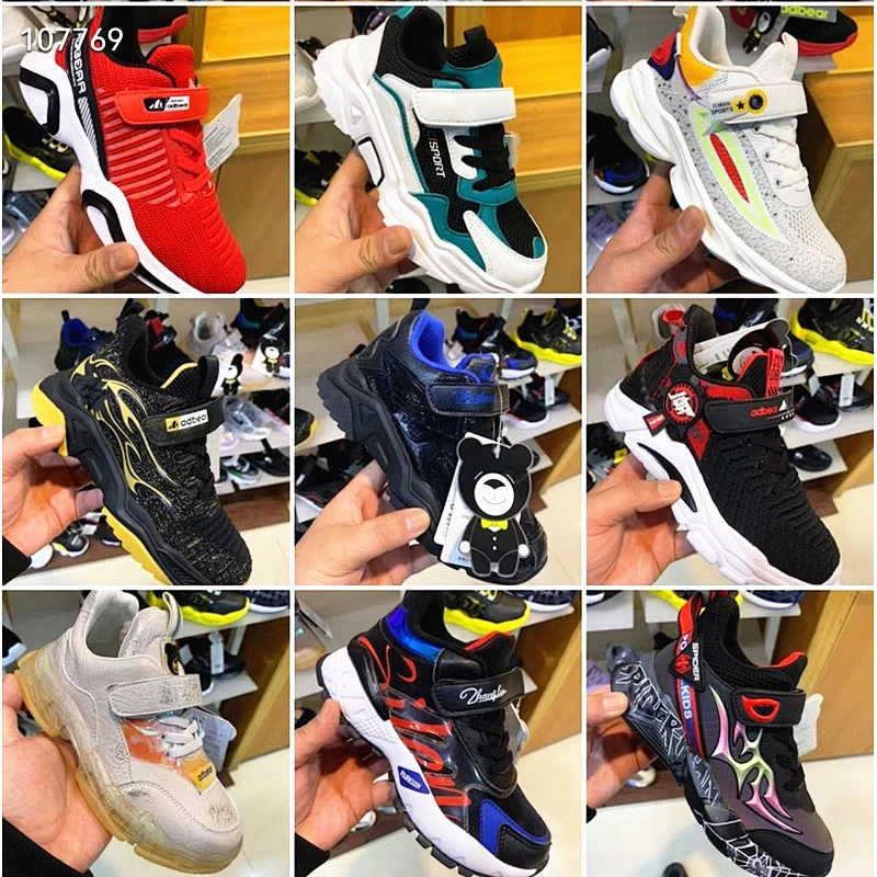 Mix style good quality children casual sneaker cheap shoes stock shoe stock lots