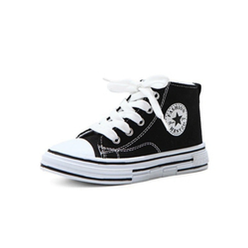 High cut cheap  childern casual Classical Children canvas shoes