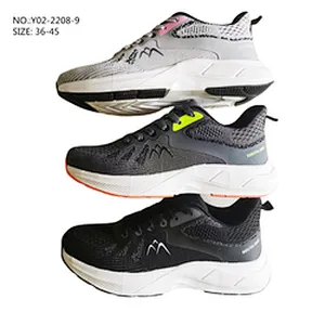 New Custom Breathable Men Walking Style Sports Fly knit Casual Tennis Sneaker Shoes