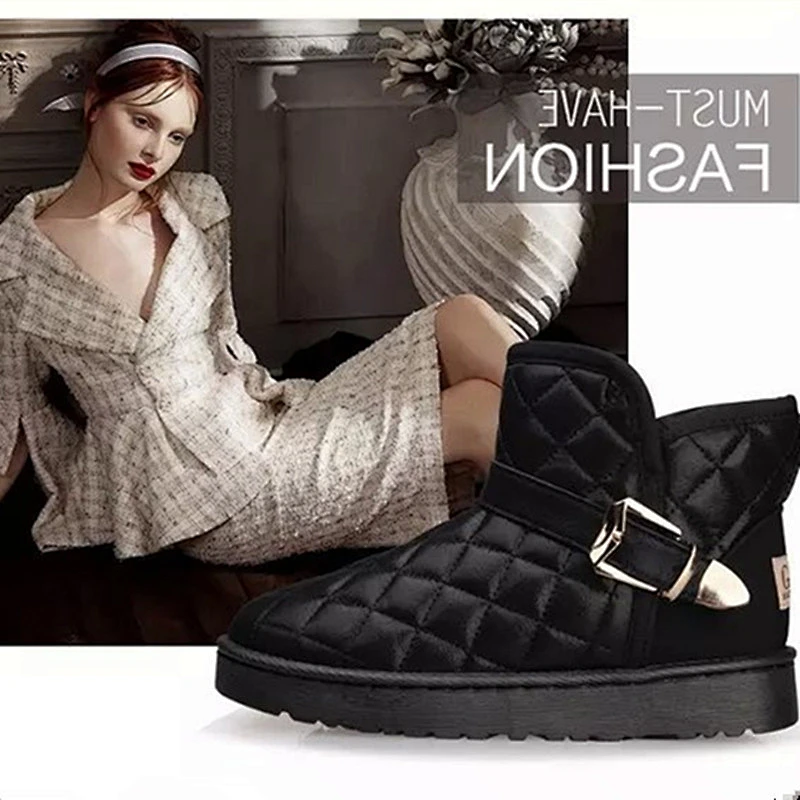 Winter Shoes Ladies Short Ankle Boot Women Warm Snow Boots