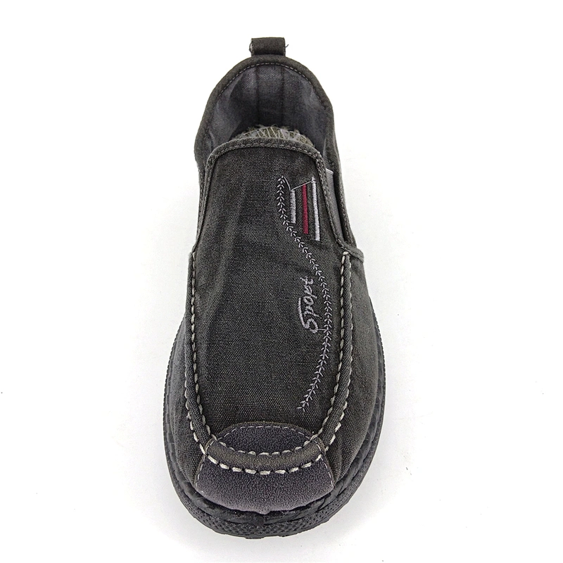 washed denim  lightweight denim Sneakers men's canvas Slip On shoes casual Walking Shoes Flats for men