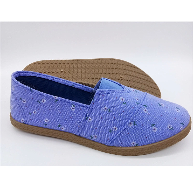 Factory cheap New Style Factory custom Women loafers Injection Flat Canvas Casual Shoes