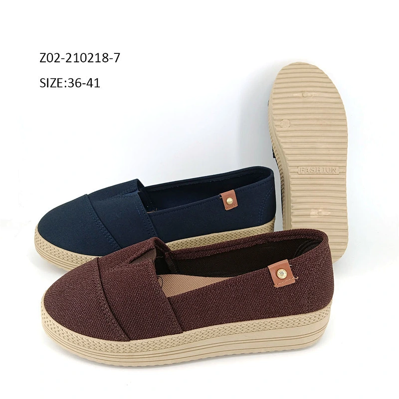 Women's Casual Flats Classic canvas slip on shoes Vulcanized Espadrilles
