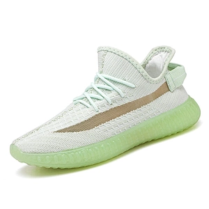 New Design Popular Men's Lace-up Casual Sport knitted Sneaker Shoes