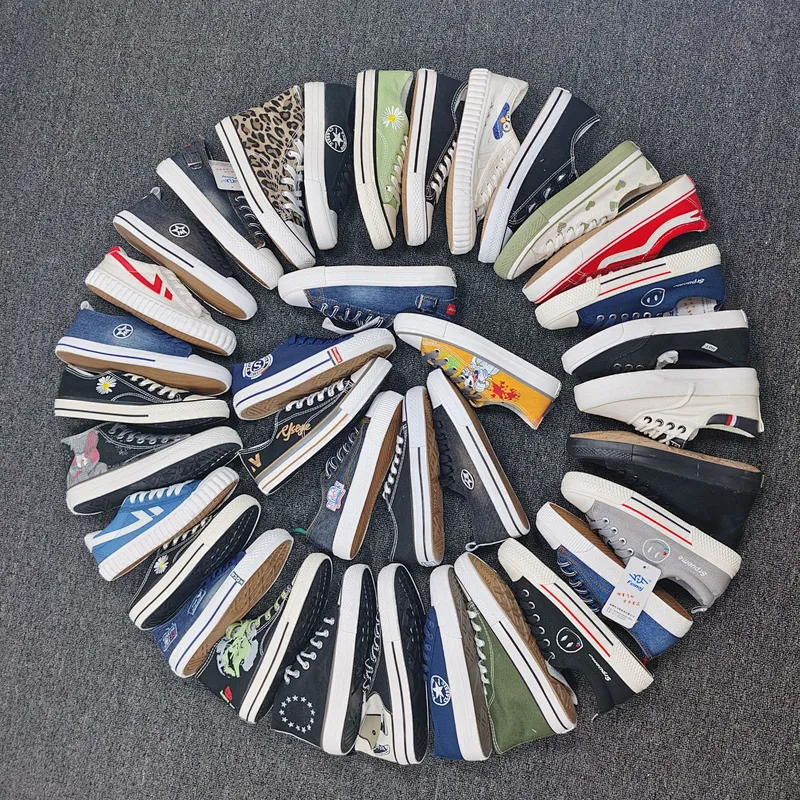 Miscellaneous men's casual stock shoes  canvas shoes  vulcanized shoes rubber sole