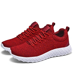 New Model Fashion Men Sneaker Sports running knitted Tennis Shoes