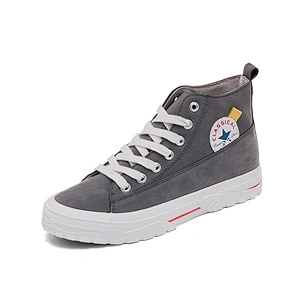 Lady causal shoes New Design Women Leisure Sneaker High-Top Casual Canvas Shoes with good price