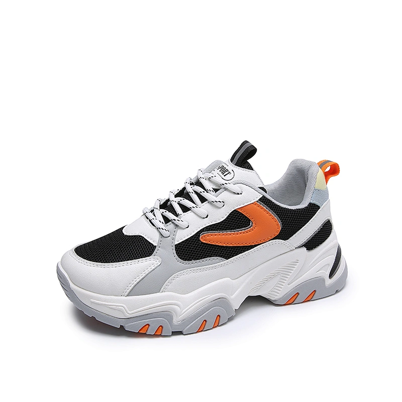Platform Dad Shoes Women Lace up Sneakers Ladies Casual Walking Chunky Shoes